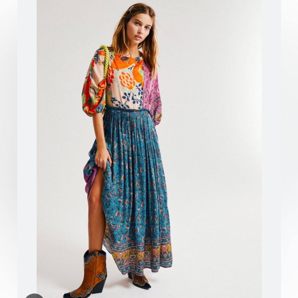 Free People Multicolor Maxi Dress